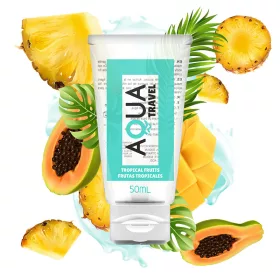   AQUA TRAVEL - FLAVOUR WATERBASED LUBRICANT TROPICAL FRUITS - 50 ML