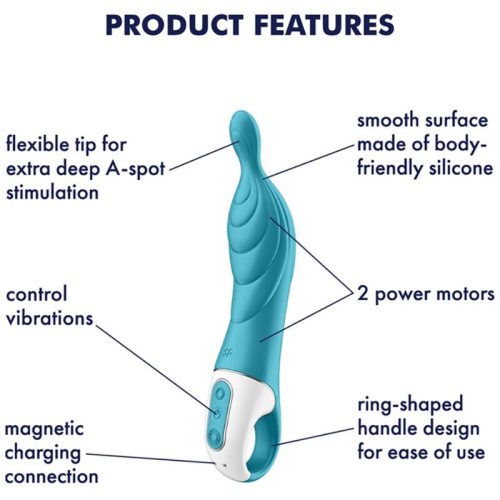 SATISFYER - LENYŰGÖZŐ 2 ASPOT VIBRÁTOR TÜRKIZ