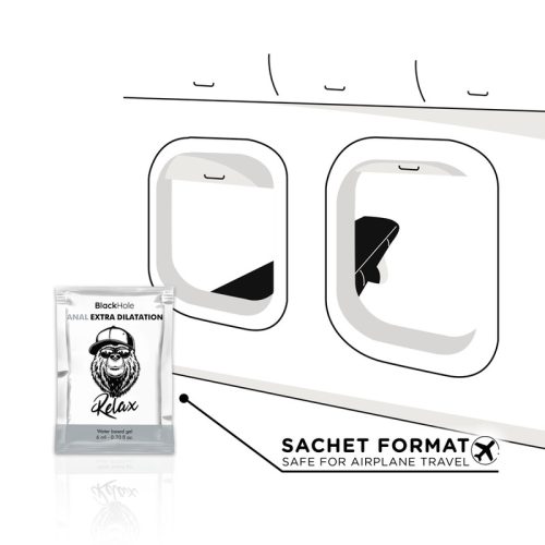 BLACK HOLE - VÍZALAPÚ GÉL, EXTRA DILATÁCIÓ, 6 ML EGYETLEN ADAG,