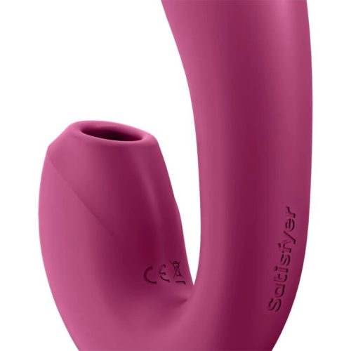 SATISFYER – NAPSUGÁR STIMULÁTOR ÉS VIBRÁTOR ALKALMAZÁS PIROS