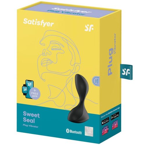 SATISFYER - SWEET SEAL VIBRÁLÓ DUGÓ ALKALMAZÁS FEKETE