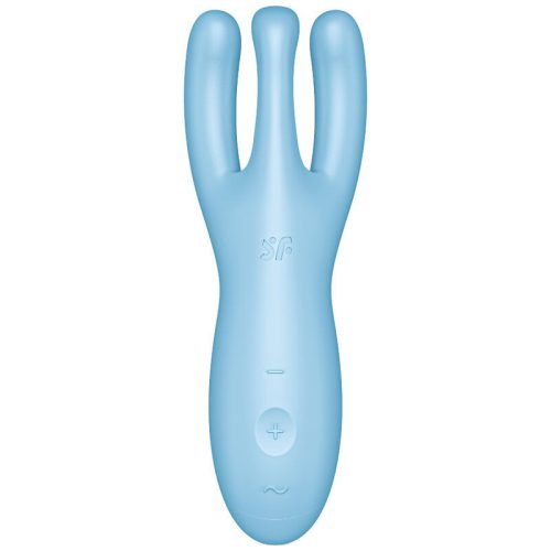 SATISFYER - HÁROMSZOROS 4 VIBRÁTOR ALKALMAZÁS KÉK