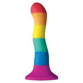 BÜSZKESÉG - LGBT ZÁSZLÓS DILDÓ HULLÁM 17 CM