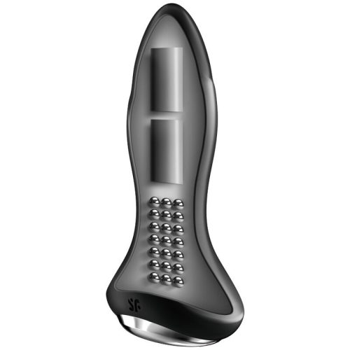 SATISFYER - ROTATOR PLUG 1+ REZGŐ DUGÓ APP BLACK