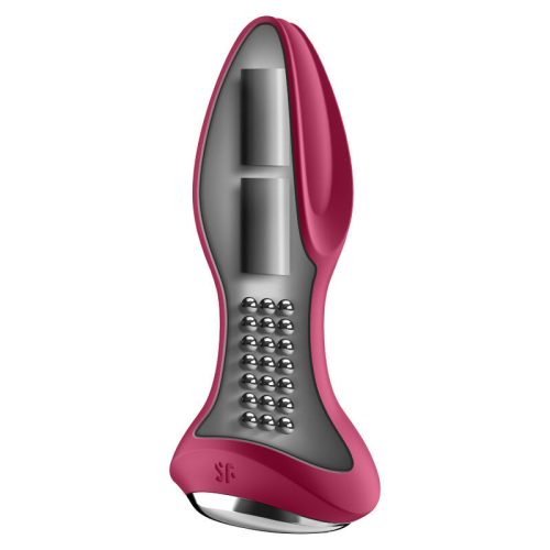 SATISFYER - ROTATOR PLUG 2+ REZGŐ DUGÓ APP RED