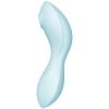 SATISFYER - CURVY TRINITY 5 AIR PULSE STIMULATOR & VIBRATOR APP BLUE