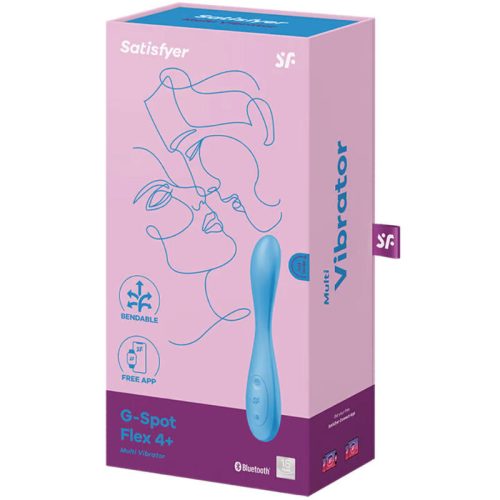SATISFYER - G-SPOT FLEX 4+ MULTI VIBRÁTOR ALKALMAZÁS KÉK