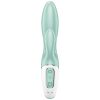 SATISFYER - AIR PUMP BUNNY 5+ FELFÚJHATÓ NYÚL VIBRÁTOR APP GREEN