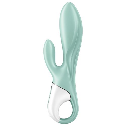 SATISFYER - AIR PUMP BUNNY 5+ FELFÚJHATÓ NYÚL VIBRÁTOR APP GREEN