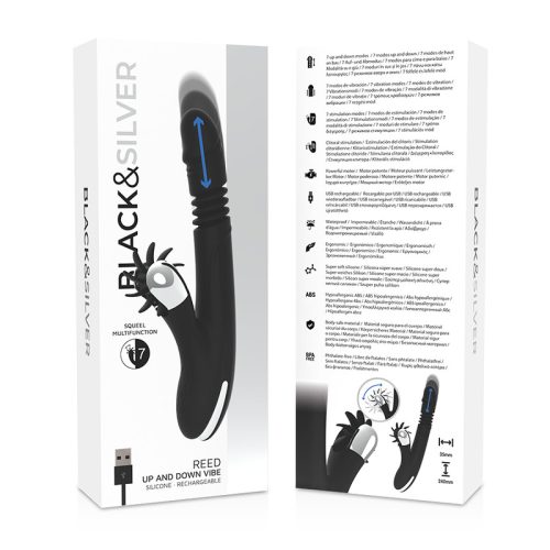 BLACK&SILVER - BUNNY REED FEL-DOWN HANGULAT