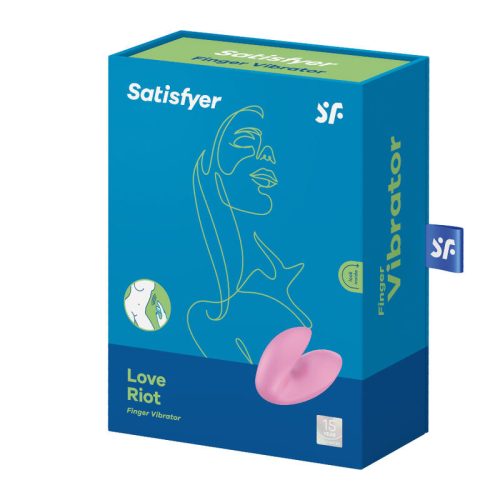SATISFYER - LOVE RIOT FINGER VIBRÁTOR RÓZSASZÍN