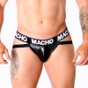 MACHO - MX25NC JOCK FEKETE BŐR M
