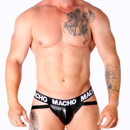 MACHO - MX25NC JOCK FEKETE BŐR L