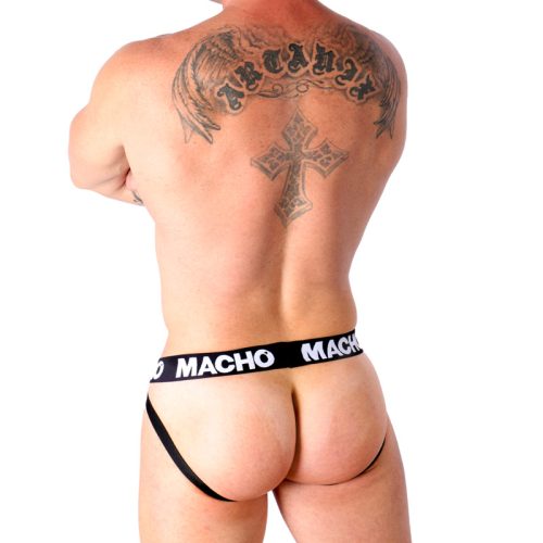 MACHO - MX25NC JOCK FEKETE BŐR XL