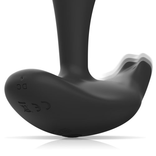 FEKETE ÉS EZÜST - DWAYNE ANÁLIS DUGÓ SZILIKON TÁVIRÁNYÍTÓ