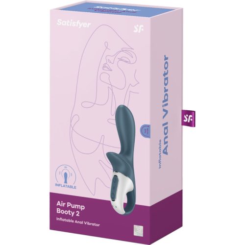 SATISFYER - LÉGPUMPA BOOTY 2 SÖTÉTSZÜRKE