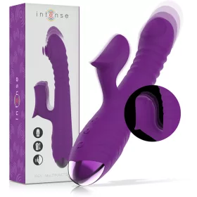   INTENSE - IGGY MULTIFUNCTION RECHARGEABLE VIBRATOR UP & DOWN WITH CLITORAL STIMULATOR PURPLE
