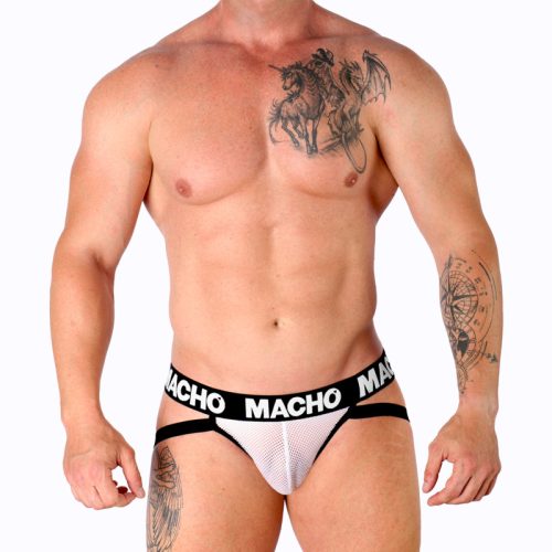 MACHO - MX26X1 JOCK GRID FEHÉR L