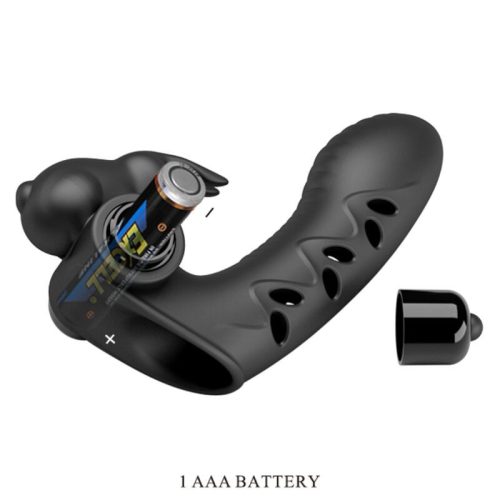 PRETTY LOVE - VANCE BLACK RABBIT VIBRÁTOR UJJFEDŐ