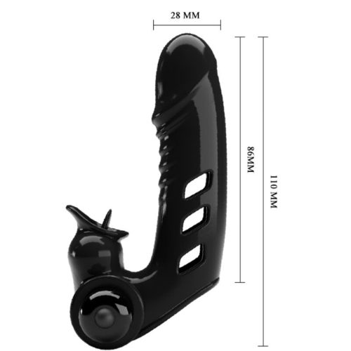 PRETTY LOVE - CORBIN BLACK VIBRÁTOR UJJFEDŐ