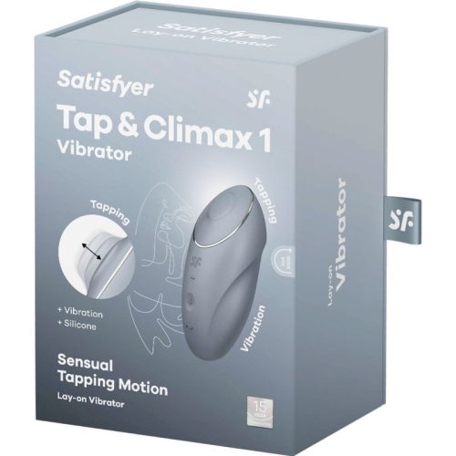 SATISFYER - TAP & CLIMAX 1 LE-ON VIBRÁTOR SZÜRKE