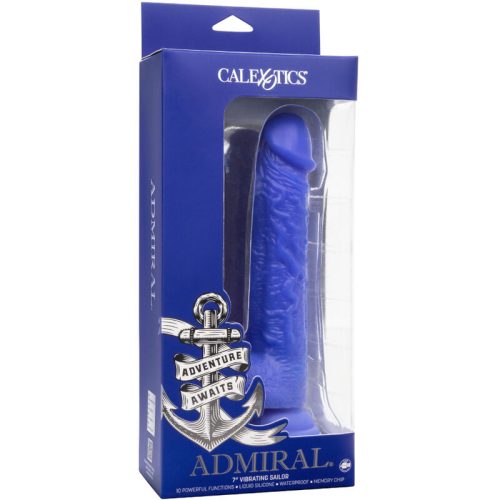 CALEXOTICS - ADMIRAL SAILOR REALISTA DILDO VIBRÁTOR KÉK