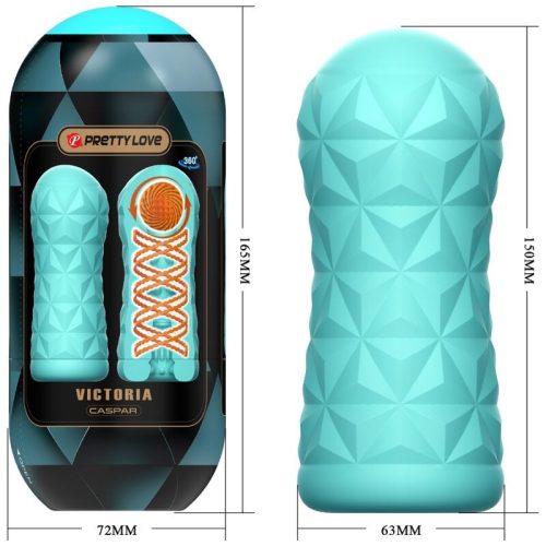 PRETTY LOVE - VICTORIA CASPAR MASZTURBÁTOR AQUA GREEN