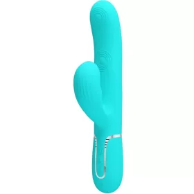   PRETTY LOVE - PERLITA MULTIFUNCTION 3 IN 1 G-SPOT VIBRATOR AQUA GREEN