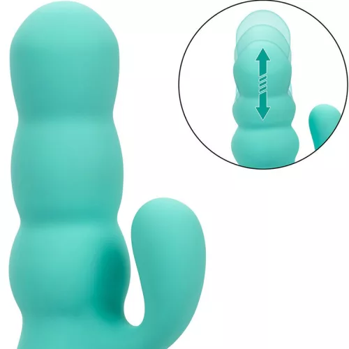 CALEXOTICS - DEL MAR DIVA VIBRATOR RABBIR AQUA GREEN BY CALIFORNIA DREAMING