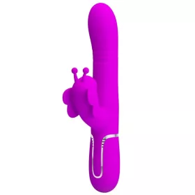   PRETTY LOVE - MULTIFUNCTION RABBIT VIBRATOR 4 IN 1 BUTTERFLY FUCHSIA