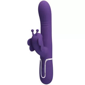   PRETTY LOVE - MULTIFUNCTION RABBIT VIBRATOR 4 IN 1 BUTTERFLY PURPLE