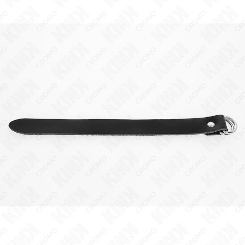 KINK - BŐR PÉNISZGYŰRŰ NYOMÁSZÁRÁSSAL 22 X 2 CM