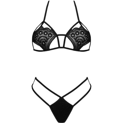 LIVCO CORSETTI DIVAT - JIMENA LC 20216 BRA + TANGA FEKETE EGYMÉRETŰ, EGYMÉRETŰ.