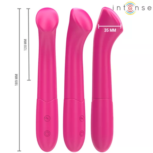 INTENSE - PATY VIBRÁTOR 19 CM RUGALMAS 10 REZGÉS 2-ES MODELL PINK