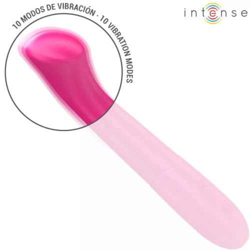 INTENSE - PATY VIBRÁTOR 19 CM RUGALMAS 10 REZGÉS 2-ES MODELL PINK