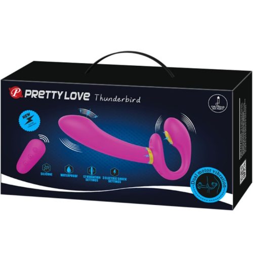 PRETTY LOVE - THUNDERBIRD DUPLA PÁNTTALIS VIBRÁTOR TÁVIRÁNYÍTÓ LILA