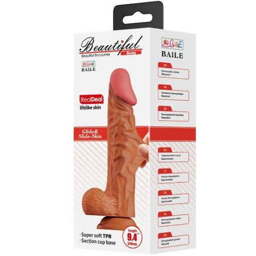 BAILE - BURAQ REALISTA DILDO 24 CM HÚS