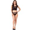 LIVCO CORSETTI DIVAT - ELIN LC 20212 BRA + BUGYI FEKETE S/M