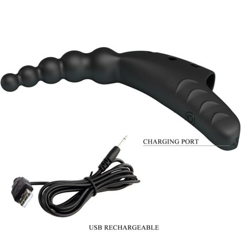 PRETTY LOVE - JORDIN FINGER VIBRATOR 10 VIBRATIONS BLACK