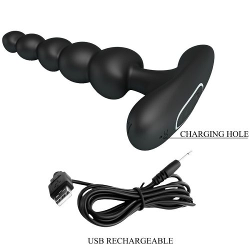 PRETTY LOVE - CORBAN ANAL VIBRATOR 10 VIBRATIONS BLACK
