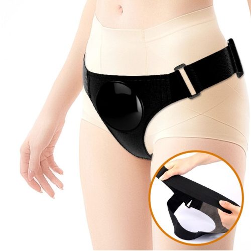 PRETTY LOVE - UNIVERZÁLIS HEVEDER ALSÓTERHANG VIBRÁLÓ ÉS SPRICCELŐ DILDÓVAL 15,5 CM MULATO