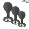 ADDICTED TOYS - SET OF 3 ANAL PLUG SILICONE WITH JEWEL