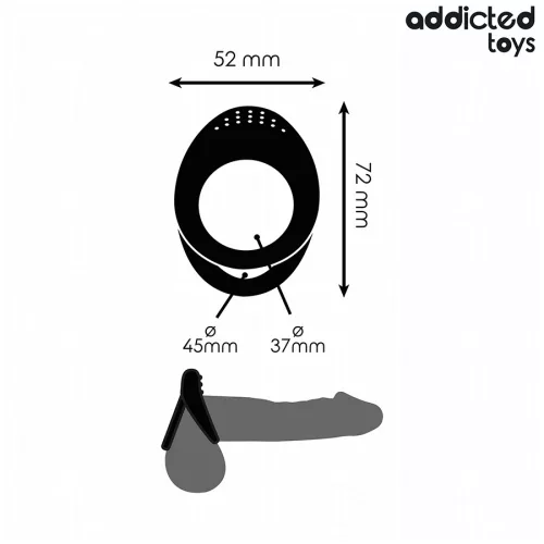 ADDICTED TOYS - DOUBLE TEXTURED PENIS RING