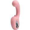 PRETTY LOVE - ERYNNYES G-SPOT VIBRÁTOR + CSLITORIS STIMULÁTOR 10 REZGÉS PINK