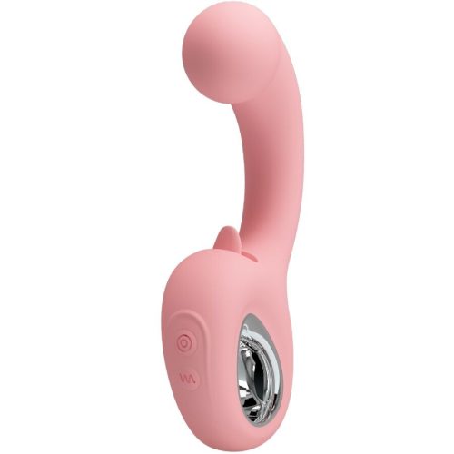 PRETTY LOVE - ERYNNYES G-SPOT VIBRÁTOR + CSLITORIS STIMULÁTOR 10 REZGÉS PINK
