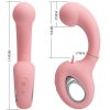 PRETTY LOVE - ERYNNYES G-SPOT VIBRÁTOR + CSLITORIS STIMULÁTOR 10 REZGÉS PINK