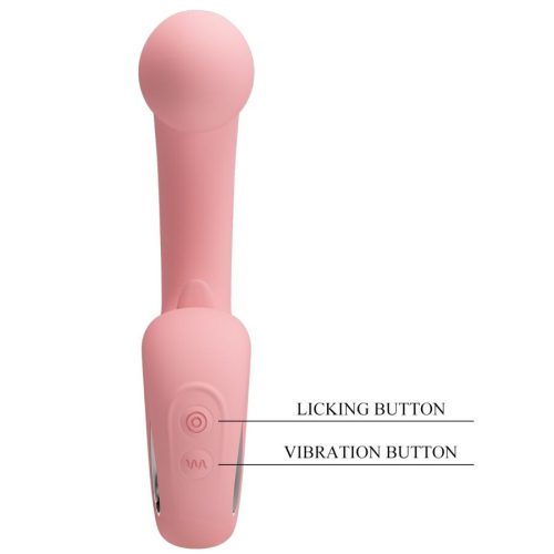 PRETTY LOVE - ERYNNYES G-SPOT VIBRÁTOR + CSLITORIS STIMULÁTOR 10 REZGÉS PINK