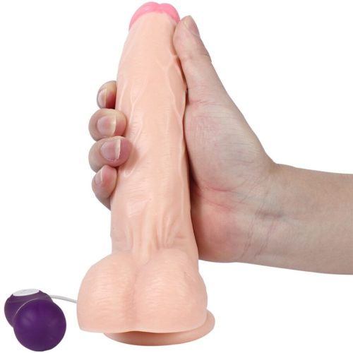 SHEQU - SZENT SÁRKÁNY VIBRÁTOROS DILDO TÁVIRÁNYÍTÓVAL 20,5 CM