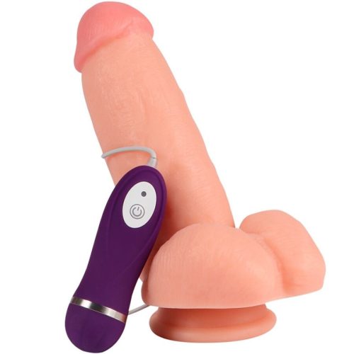 SHEQU - RED EAGLE VIBRÁTOROS DILDO TÁVIRÁNYÍTÓVAL 17 CM