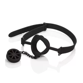 CALEXOTICS - SCANDAL GAG WITH BLACK SILICONE PLUG